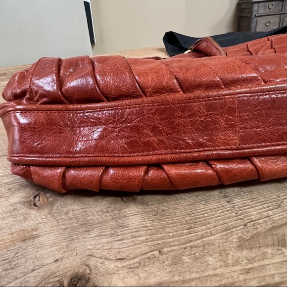 Treesje Dual Strap Tobacco Brown Leather Satchel Handbag - Picture 3 of 16